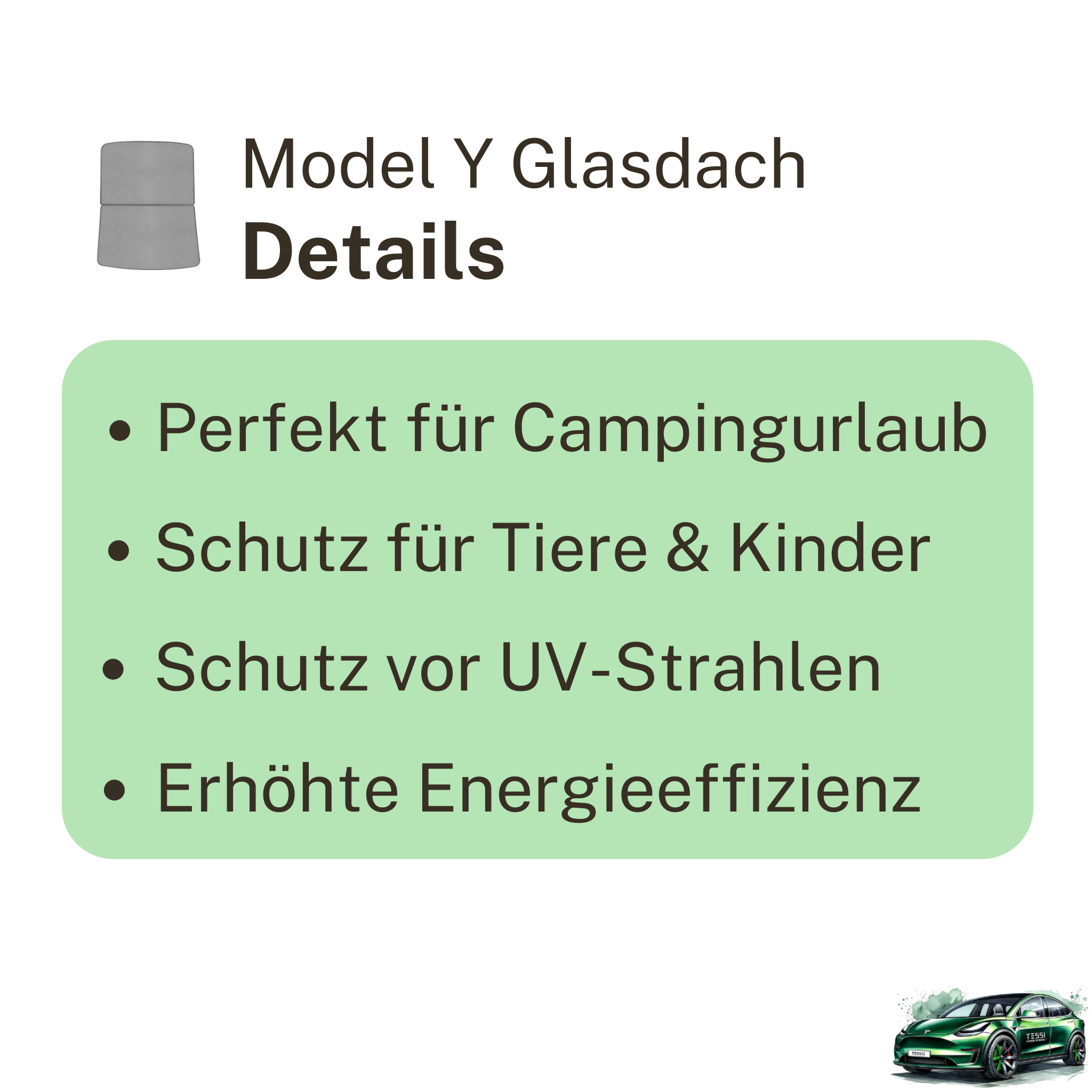 Model Y Sonnenschutz